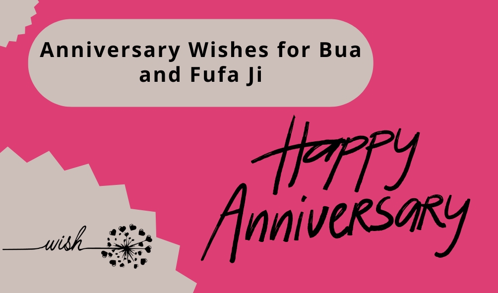 Anniversary Wishes for Bua and Fufa Ji