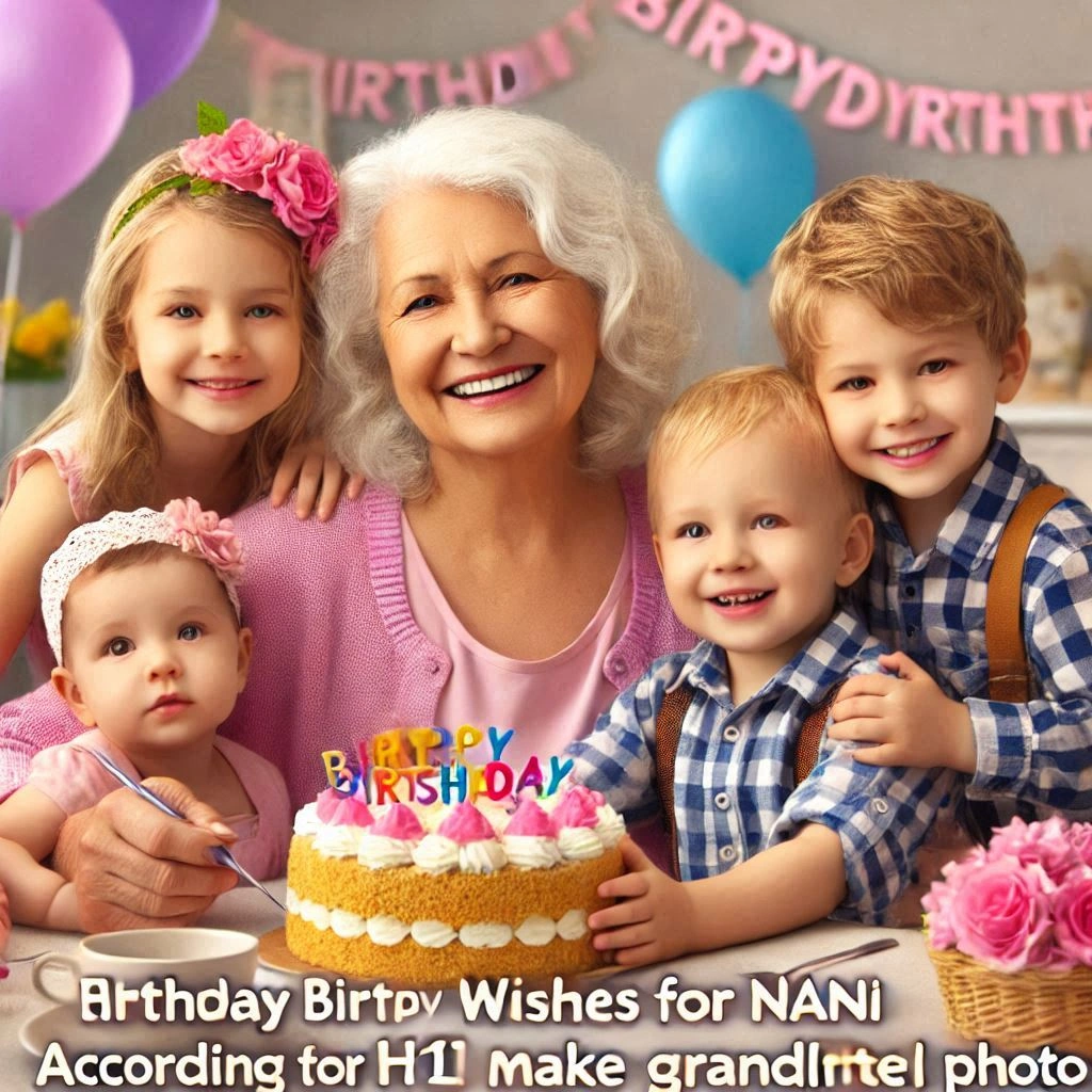 Birthday Wishes for Nani from Grandchildren