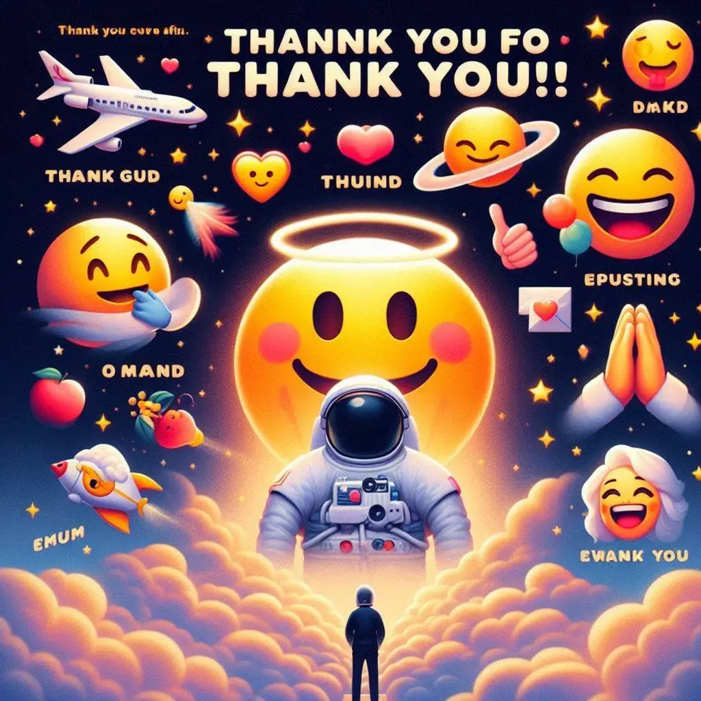 Inspirational Thank You Messages with Emojis