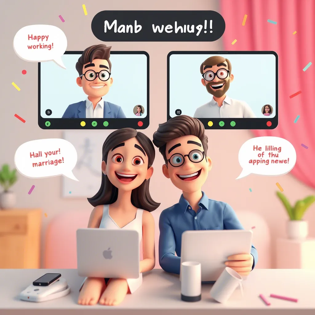 Marriage Wishes for Couples Working Abroad