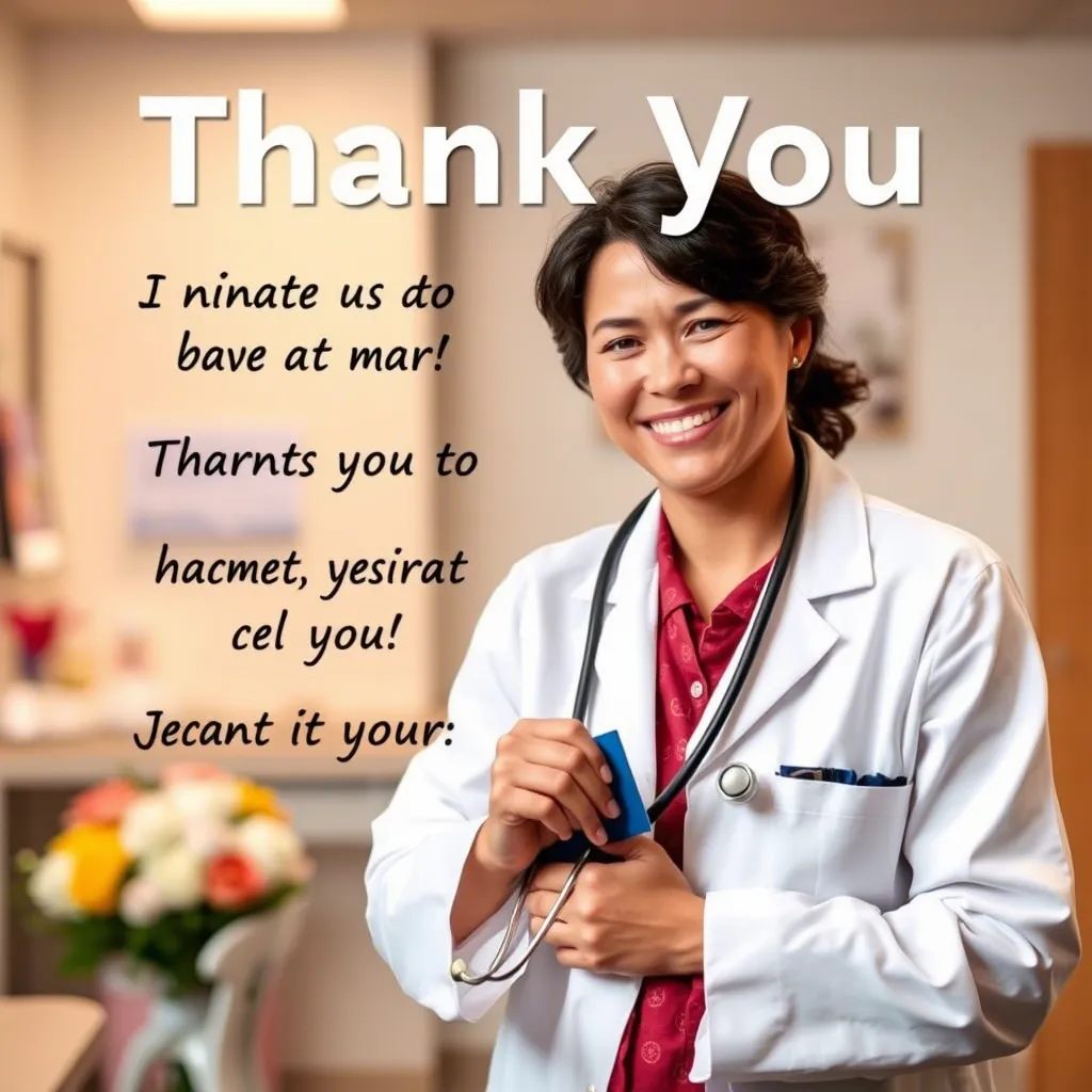 Short Thank You Messages for Doctors