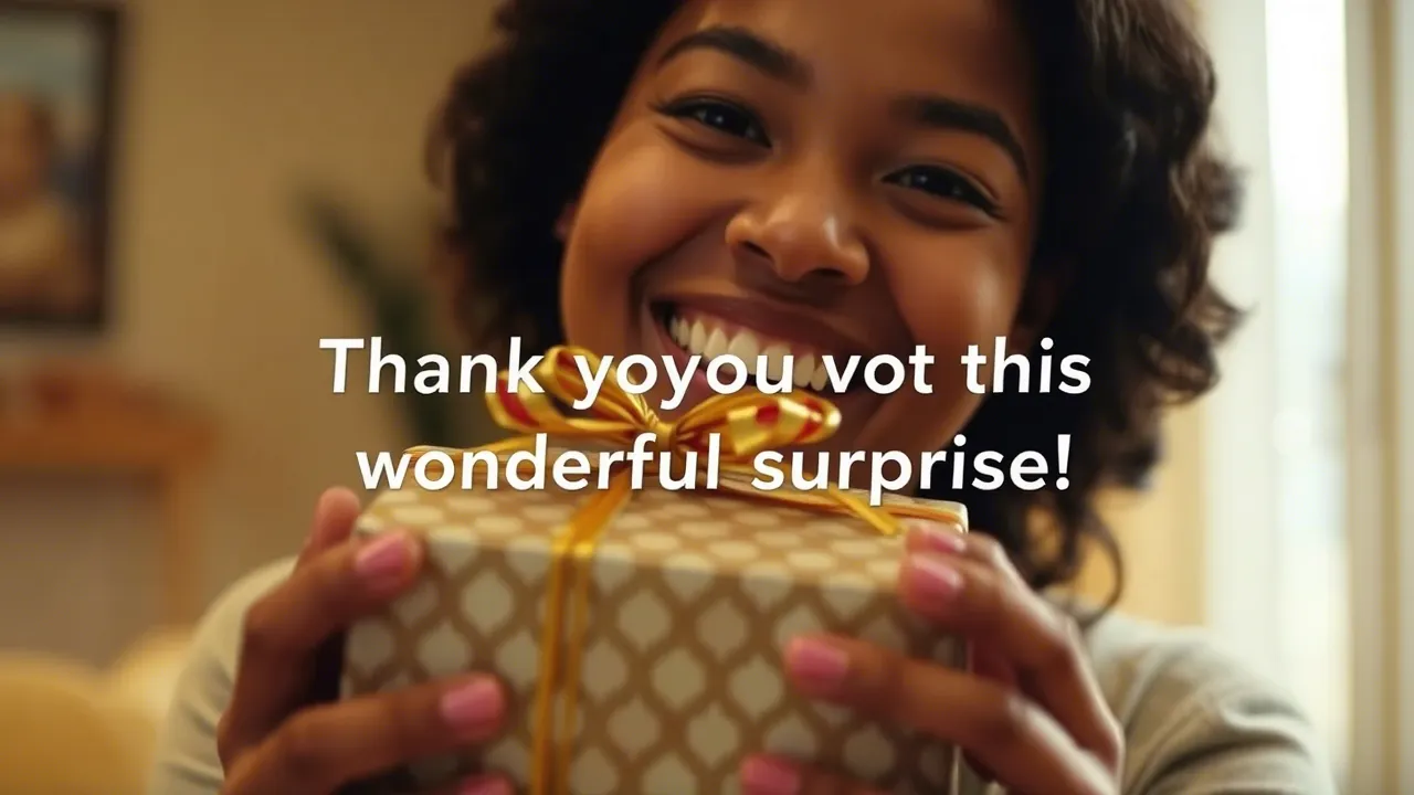 Thank You Messages for Unexpected Gift