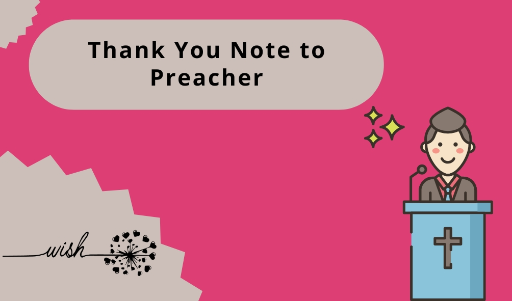 Thank You Note to Preacher