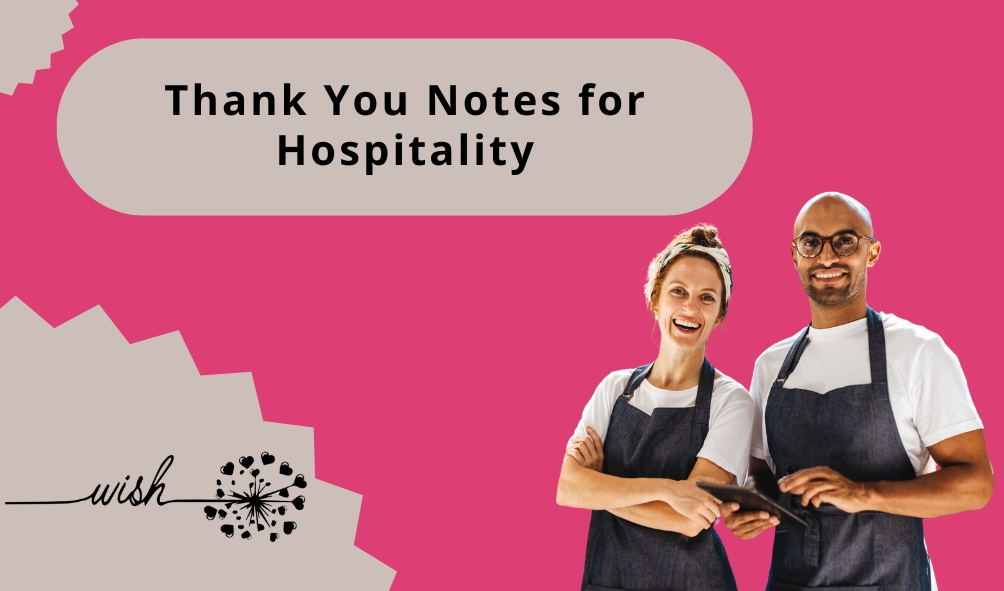 Thank You Notes for Hospitality