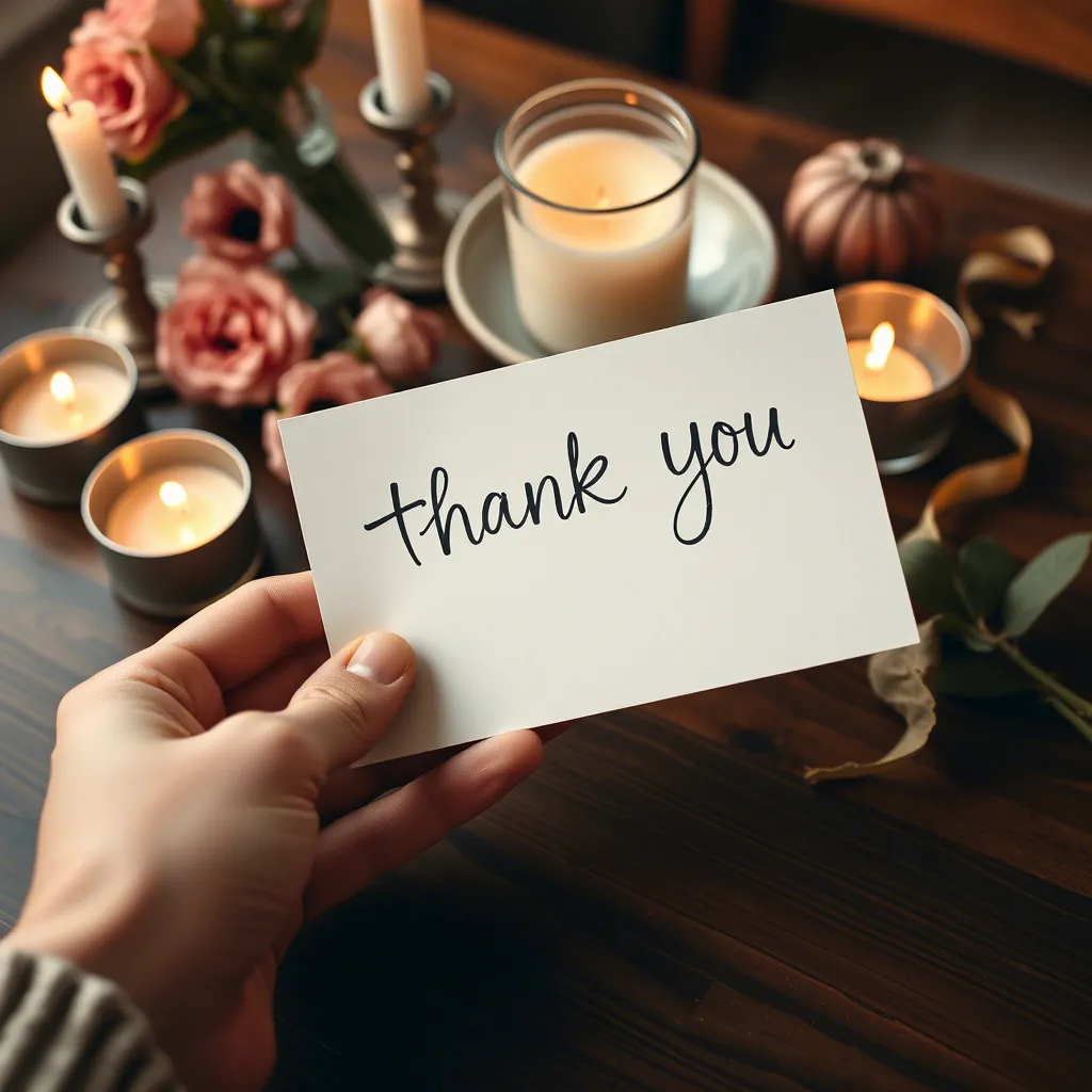 Unique and Heartfelt Thanks