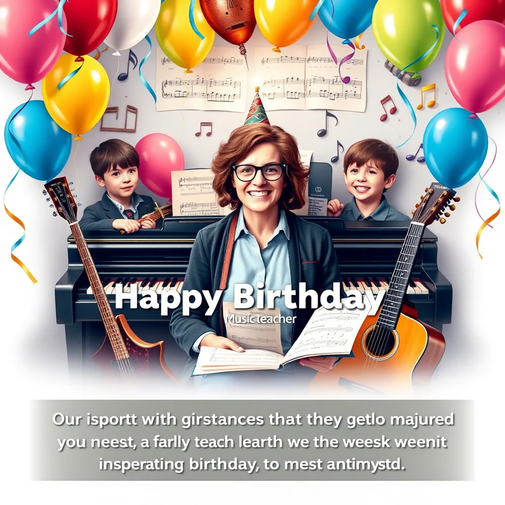 Birthday Quotes for a Music Teacher