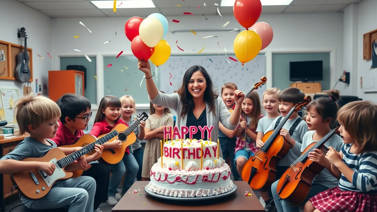 Birthday Wishes for Music Teacher