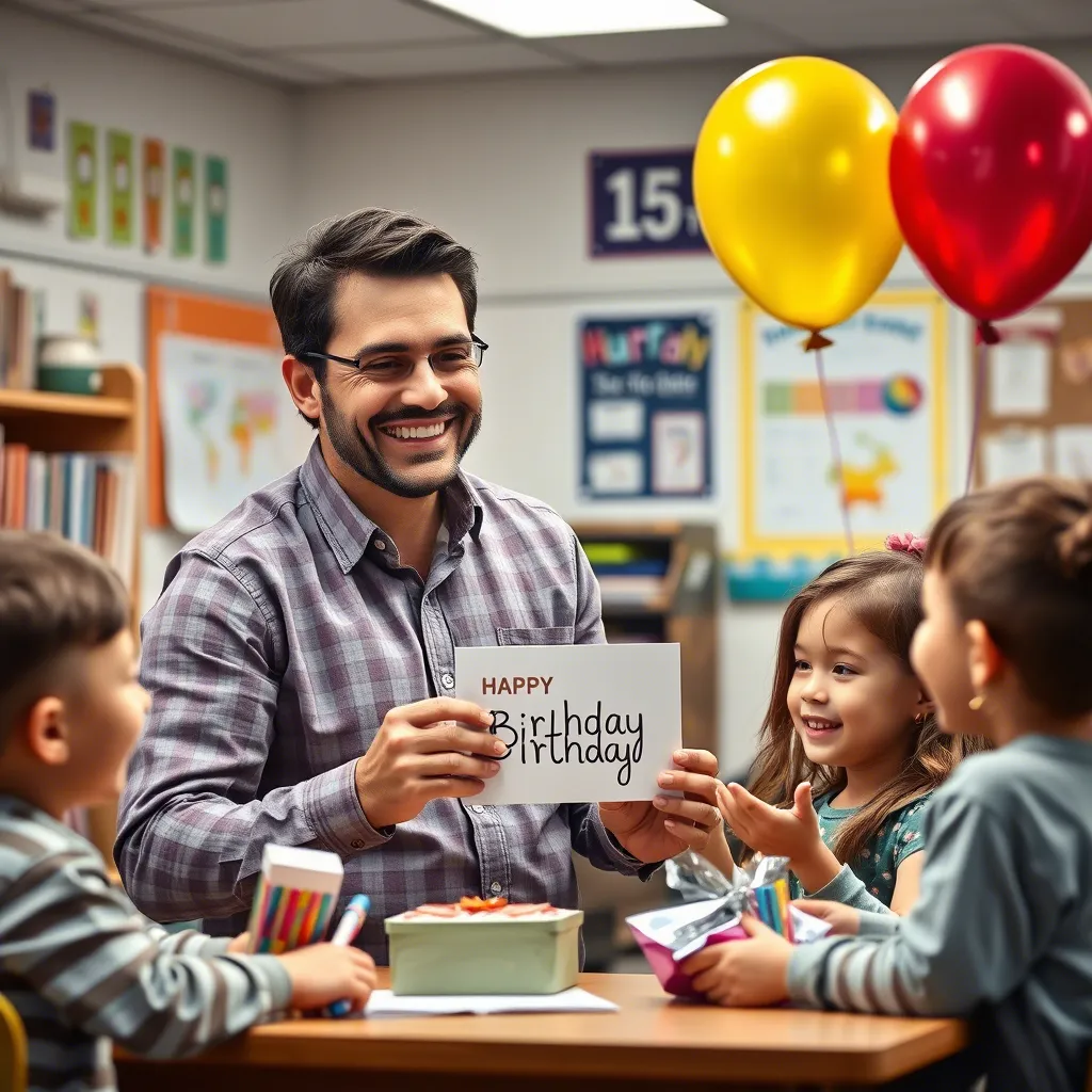 Birthday Wishes for Teacher Male