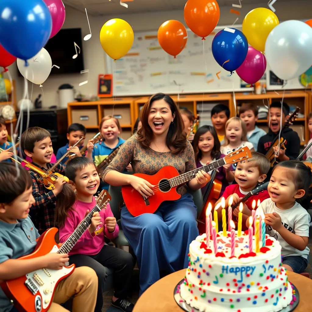 Fun Birthday Wishes for a Music Teacher