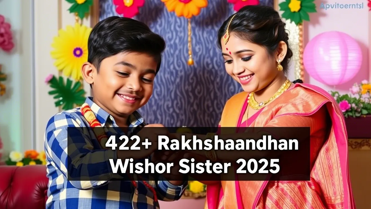 Raksha Bandhan Wishes for Sister