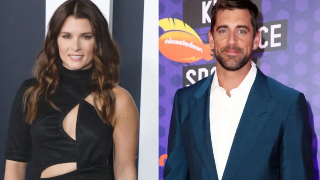 Danica Patrick and Aaron Rodgers